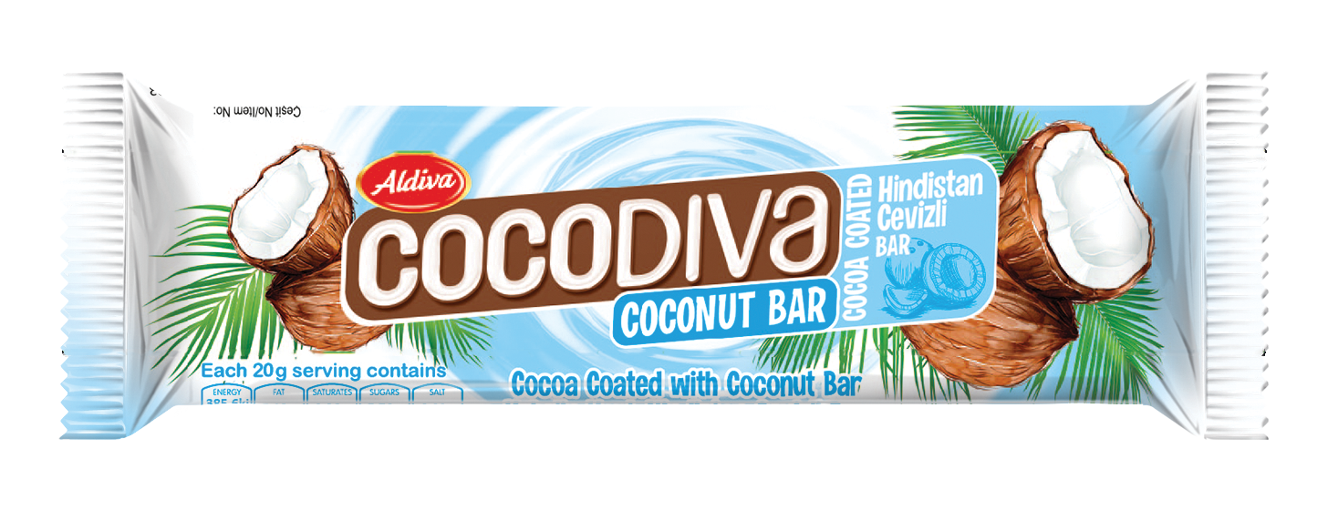  Cocodiva Kakao Kaplamalı Hindistan Cevizi Bar 